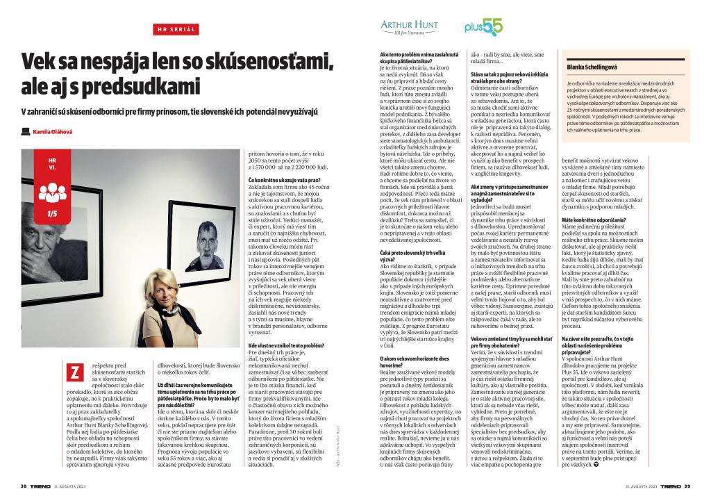 Vek sa nespája len so skúsenosťami, ale aj s predsudkami 